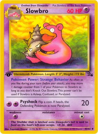 Slowbro 043/62  - Unlimited Fossil - Uncommon