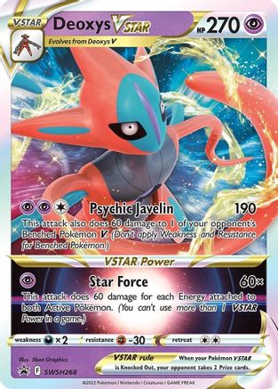 Deoxys VSTAR SWSH268  - Holofoil SWSH Sword & Shield Promo Cards - Promo
