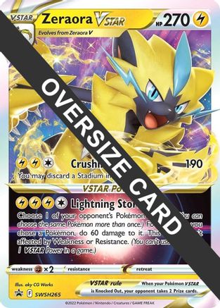 Zeraora VSTAR SWSH265  - Holofoil Jumbo Cards - Promo