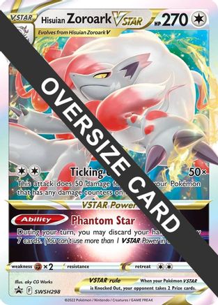 Hisuian Zoroark VSTAR SWSH298  - Holofoil Jumbo Cards - Promo