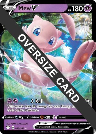 Mew V 069/189  - Holofoil Jumbo Cards - Promo
