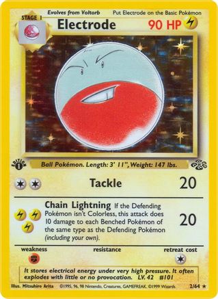 Electrode (2) 002/64  - Unlimited Holofoil Jungle - Holo Rare