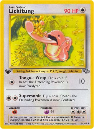 Lickitung 038/64  - 1st Edition Jungle - Uncommon