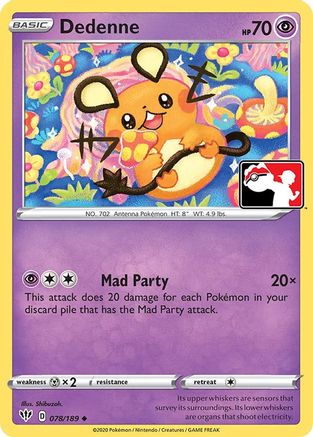 Dedenne 078  Prize Pack Series Cards - Uncommon