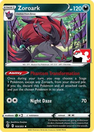 Zoroark 103  Prize Pack Series Cards - Rare