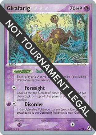 Girafarig - 2006 (Jason Klaczynski) 016  World Championship Decks - Rare