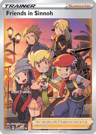 Friends in Sinnoh (Full Art) 149/159  - Holofoil Crown Zenith - Ultra Rare