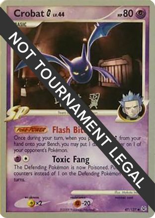 Crobat G - 2009 (Tsubasa Nakamura) 047  World Championship Decks - Uncommon