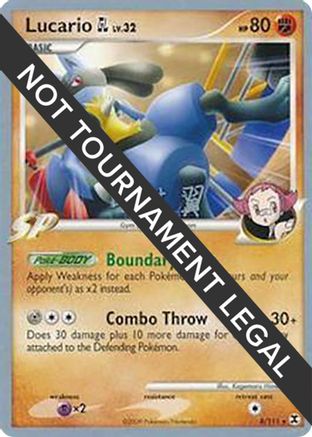 Lucario GL - 2009 (Tsubasa Nakamura) 008  World Championship Decks - Rare