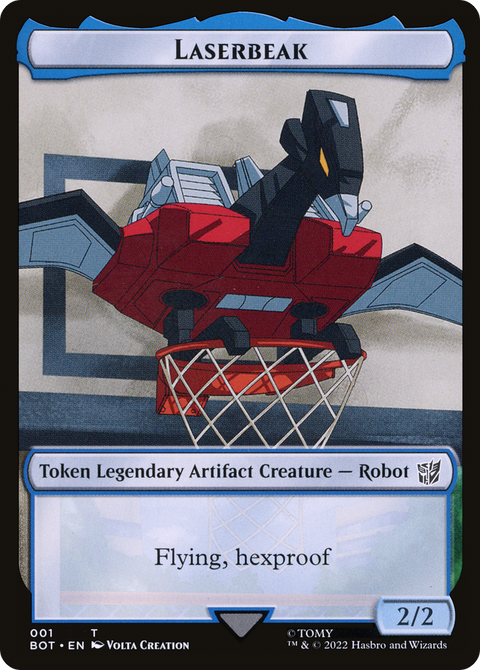 Laserbeak Token (BOT-001) - Transformers Tokens Foil