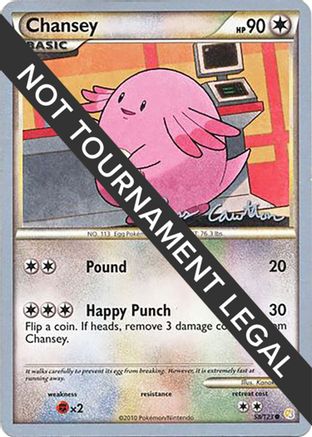 Chansey - 2011 (Ross Cawthon) 058  World Championship Decks - Common
