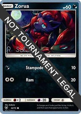 Zorua - 2018 (Robin Schulz) 052  World Championship Decks - Common