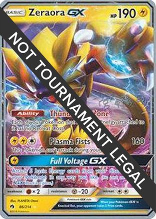 Zeraora GX - 2019 (Haruki Miyamoto) 086  World Championship Decks - Ultra Rare