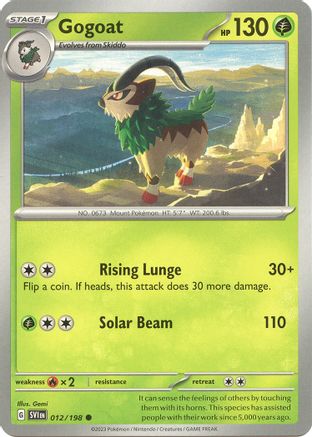 Gogoat 012/198  SV01 Scarlet & Violet Base Set - Common