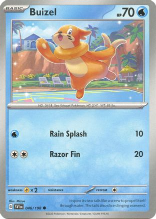 Buizel 046/198  - Reverse Holofoil SV01 Scarlet & Violet Base Set - Common