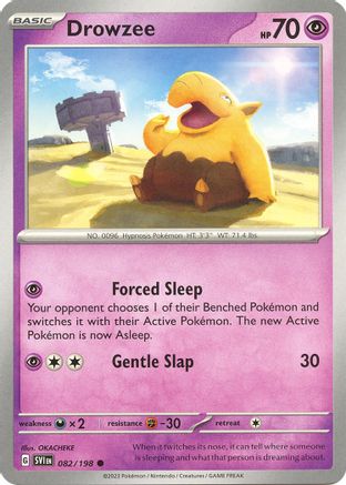 Drowzee 082/198  - Reverse Holofoil SV01 Scarlet & Violet Base Set - Common
