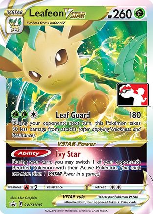 Leafeon VSTAR SWSH195  - Holofoil Prize Pack Series Cards - Promo