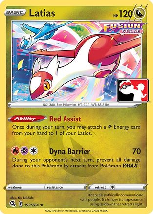 Latias 193  Prize Pack Series Cards - Rare