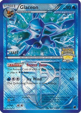 Glaceon 023/116  - Holofoil League & Championship Cards - Promo