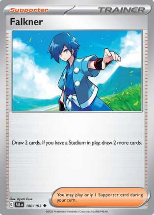 Falkner 180/193  - Reverse Holofoil SV02 Paldea Evolved - Uncommon