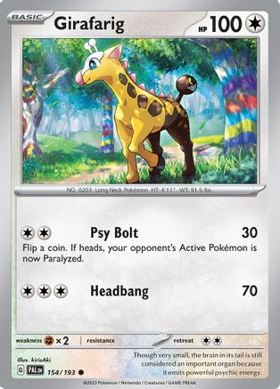 Girafarig 154/193  SV02 Paldea Evolved - Common