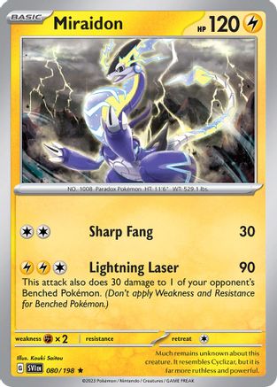 Miraidon 080/198  Deck Exclusives - Rare