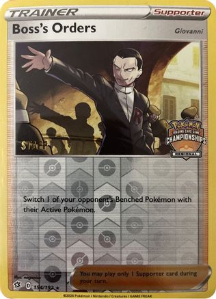 Boss's Orders 154/192  - Reverse Holofoil League & Championship Cards - Promo