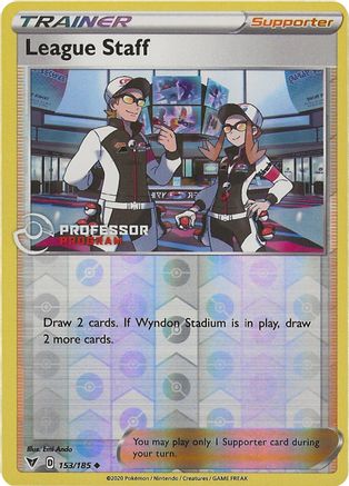League Staff 153  - Reverse Holofoil Professor Program Promos - Promo