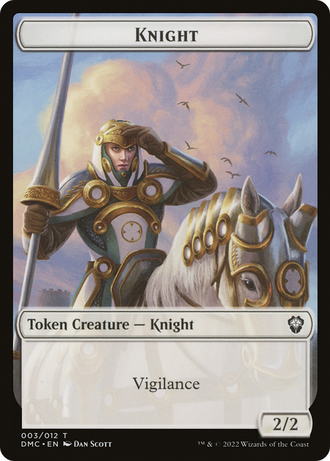Knight Token (DMC-003) - Dominaria United Commander Tokens