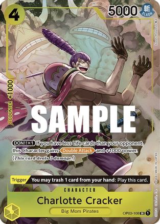 Charlotte Cracker (Alternate Art) (OP03-108) - Pillars of Strength Foil