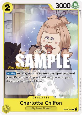 Charlotte Chiffon (OP03-109) - Pillars of Strength Pre-Release Cards