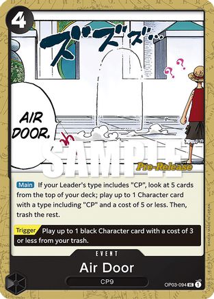 Air Door (OP03-094) - Pillars of Strength Pre-Release Cards