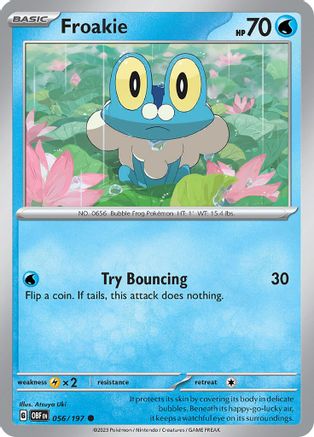 Froakie 056/197  SV03 Obsidian Flames - Common