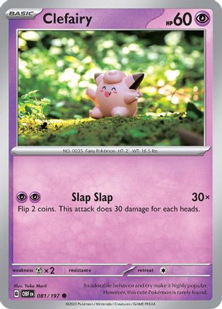 Clefairy 081/197  SV03 Obsidian Flames - Common