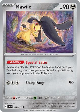 Mawile 143/197  SV03 Obsidian Flames - Uncommon