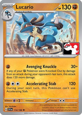 Lucario 114/198  Prize Pack Series Cards - Uncommon