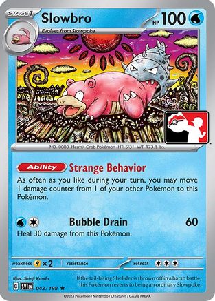 Slowbro 043  Prize Pack Series Cards - Rare