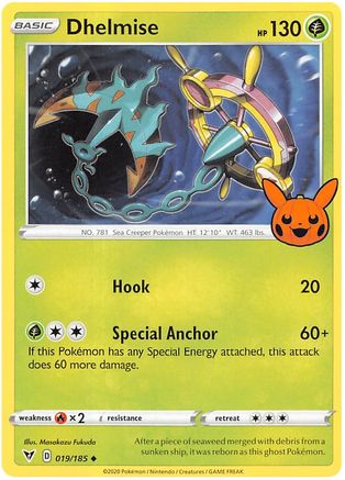 Dhelmise 019/185  Trick or Trade BOOster Bundle 2023 - Uncommon