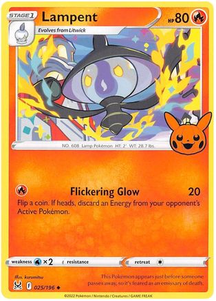 Lampent 025/196  Trick or Trade BOOster Bundle 2023 - Uncommon