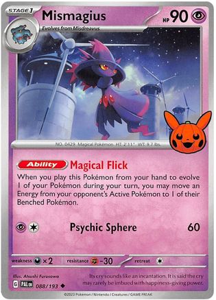 Mismagius 088/193  Trick or Trade BOOster Bundle 2023 - Uncommon