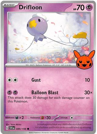 Drifloon 089/198  Trick or Trade BOOster Bundle 2023 - Common