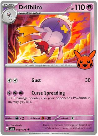 Drifblim 090/198  Trick or Trade BOOster Bundle 2023 - Uncommon