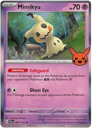 Mimikyu 097/193  Trick or Trade BOOster Bundle 2023 - Rare