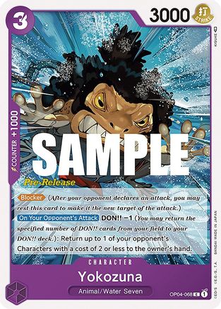 Yokozuna (OP04-068) - Kingdoms of Intrigue Pre-Release Cards