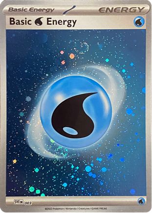 Basic Water Energy (Cosmos Holo) 003  - Holofoil SVE Scarlet & Violet Energies - Common