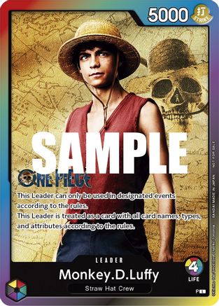 Monkey.D.Luffy (Leader Pack - Live Action) (Sealed Battle 2023 Vol. 1) - One Piece Promotion Cards