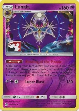 Lunala 102  - Reverse Holofoil League & Championship Cards - Holo Rare