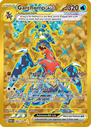 Garchomp ex 260/182  - Holofoil SV04 Paradox Rift - Hyper Rare