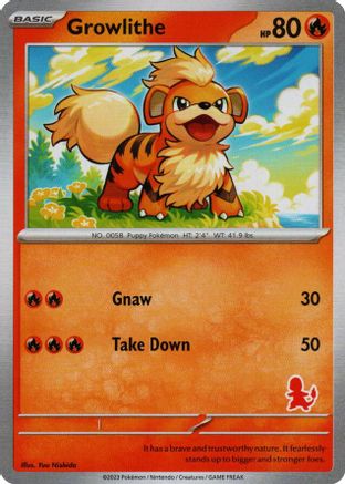 Growlithe  My First Battle - Unconfirmed