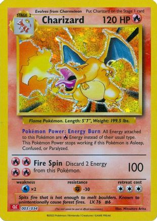 Charizard 003/034  - Holofoil Trading Card Game Classic - Classic Collection